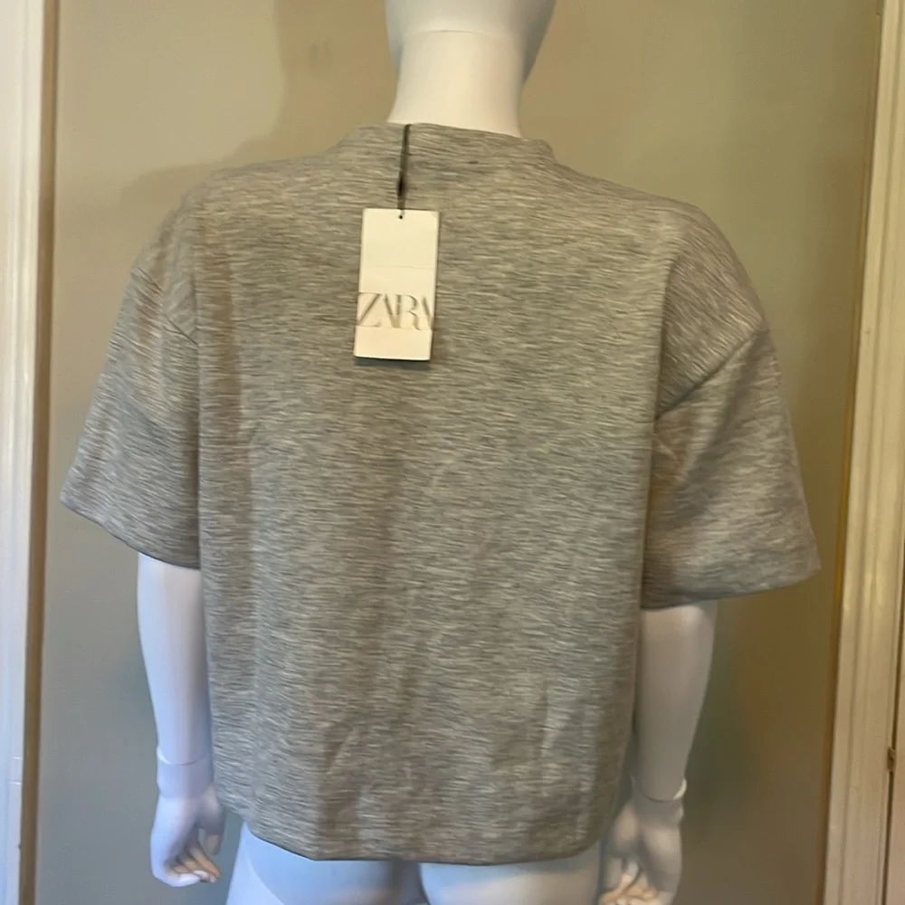 Zara size small gray tee - Picture 2 of 4